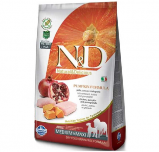 N&D Tahılsız Medium Maxi Balkabağı Tavuklu ve Narlı 2.5 kg Köpek Maması kullananlar yorumlar
